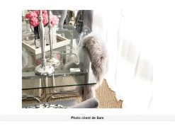 Table à Manger Extensible LUBANA - Verre Trempé & Métal - 8 à 10 Couverts -Vous savez quand c'est un magasin de meubles. table a manger 299409