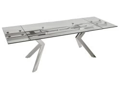 Table à Manger Extensible VELIKA - Verre Trempé & Métal - 6 à 8 Couverts 17 Table à Manger Extensible VELIKA - Verre Trempé & Métal - 6 à 8 Couverts -Vous savez quand c'est un magasin de meubles. table a manger 315913