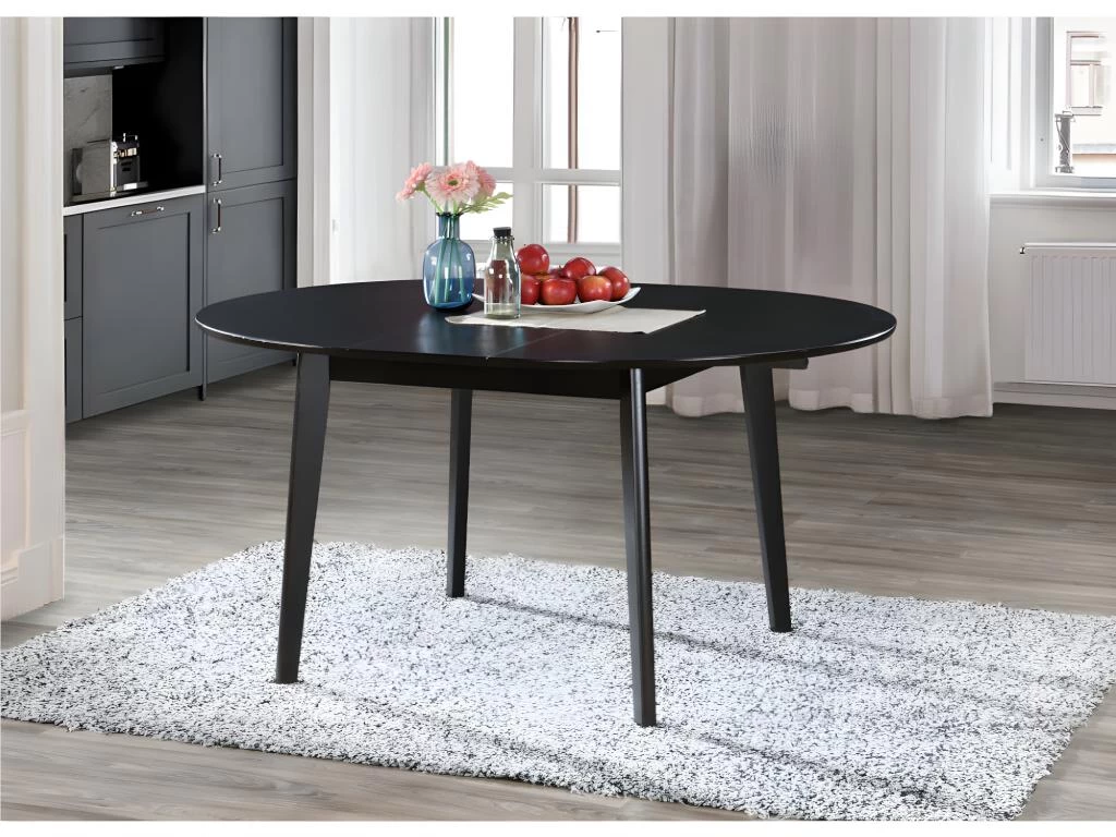 Table Ovale Extensible TIFFANY - 4 à 6 Couverts - Hêtre Massif - Wengé 3 Table Ovale Extensible TIFFANY - 4 à 6 Couverts - Hêtre Massif - Wengé