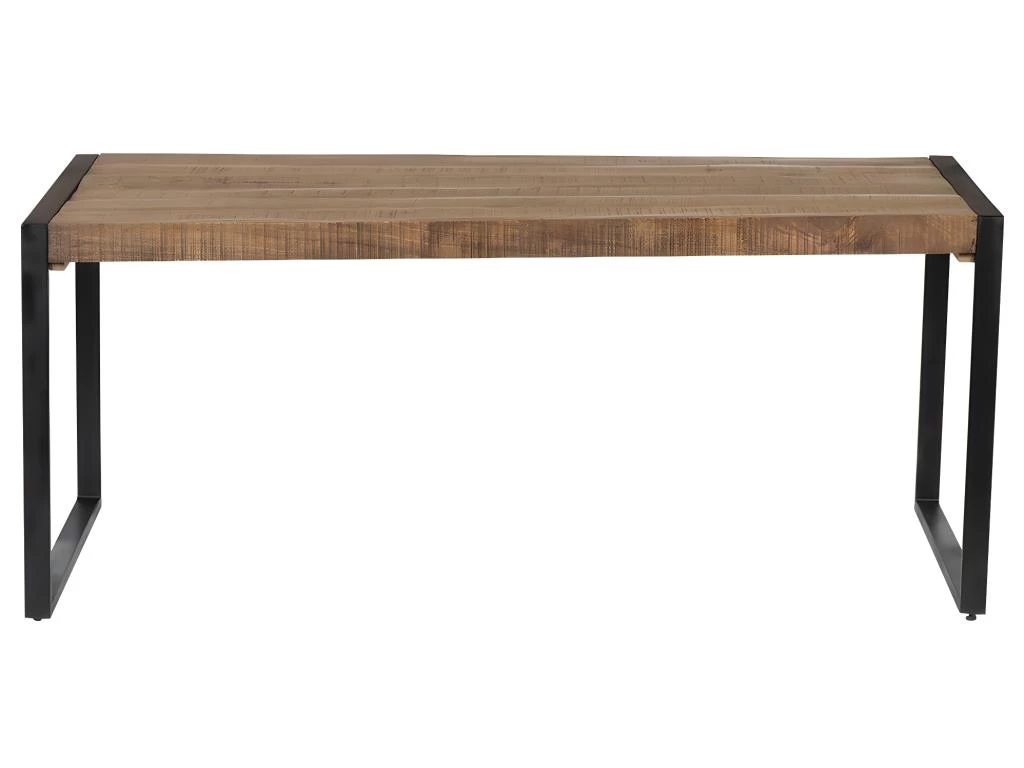 Table à Manger HARLEM - 6 Couverts - Bois De Manguier & Métal 4 Table à Manger HARLEM - 6 Couverts - Bois De Manguier & Métal – Image 2