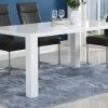 Table à Manger MONICA - 6 Couverts - MDF Laqué Blanc -Vous savez quand c'est un magasin de meubles. table a manger 385343