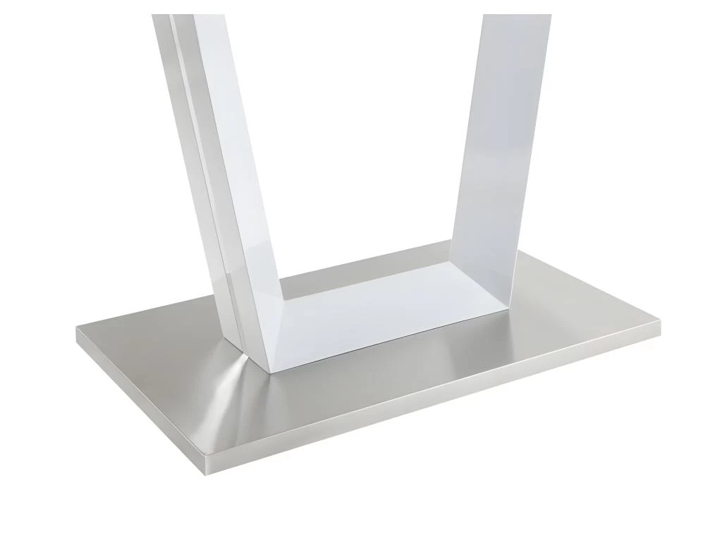 Table à Manger Extensible ALIA - 6 à 8 Couverts - MDF Laqué - Blanc 8 Table à Manger Extensible ALIA - 6 à 8 Couverts - MDF Laqué - Blanc – Image 6