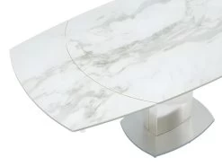 Table à Manger Extensible TALICIA - 4 à 6 Couverts - Céramique Et Acier - Effet Marbre 20 Table à Manger Extensible TALICIA - 4 à 6 Couverts - Céramique Et Acier - Effet Marbre -Vous savez quand c'est un magasin de meubles. table a manger 387727