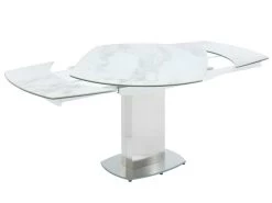 Table à Manger Extensible TALICIA - 4 à 6 Couverts - Céramique Et Acier - Effet Marbre 16 Table à Manger Extensible TALICIA - 4 à 6 Couverts - Céramique Et Acier - Effet Marbre -Vous savez quand c'est un magasin de meubles. table a manger 387739