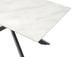 Table à Manger Extensible ALBINA - 6 à 8 Couverts - Céramique & Verre Trempé - Effet Marbre Blanc 16 Table à Manger Extensible ALBINA - 6 à 8 Couverts - Céramique & Verre Trempé - Effet Marbre Blanc -Vous savez quand c'est un magasin de meubles. table a manger 389205