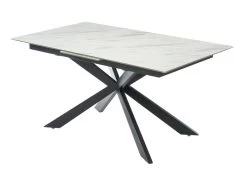 Table à Manger Extensible ALBINA - 6 à 8 Couverts - Céramique & Verre Trempé - Effet Marbre Blanc 13 Table à Manger Extensible ALBINA - 6 à 8 Couverts - Céramique & Verre Trempé - Effet Marbre Blanc -Vous savez quand c'est un magasin de meubles. table a manger 389215