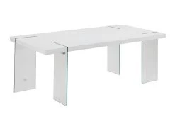 Table à Manger PAVIN - 6 Couverts - Verre Trempé Et MDF - Coloris : Blanc 12 Table à Manger PAVIN - 6 Couverts - Verre Trempé Et MDF - Coloris : Blanc -Vous savez quand c'est un magasin de meubles. table a manger 399025