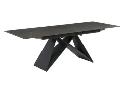 Table à Manger Extensible LIBSY - 6 à 8 Couverts - Céramique Et Métal - Noir 16 Table à Manger Extensible LIBSY - 6 à 8 Couverts - Céramique Et Métal - Noir -Vous savez quand c'est un magasin de meubles. table a manger 400123