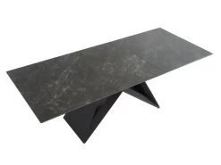 Table à Manger Extensible LIBSY - 6 à 8 Couverts - Céramique Et Métal - Noir 13 Table à Manger Extensible LIBSY - 6 à 8 Couverts - Céramique Et Métal - Noir -Vous savez quand c'est un magasin de meubles. table a manger 400129