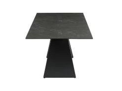 Table à Manger Extensible LIBSY - 6 à 8 Couverts - Céramique Et Métal - Noir 12 Table à Manger Extensible LIBSY - 6 à 8 Couverts - Céramique Et Métal - Noir -Vous savez quand c'est un magasin de meubles. table a manger 400131