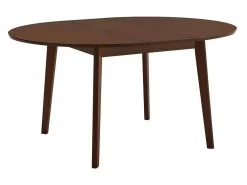 Table Ovale Extensible TIFFANY - 4 à 6 Couverts - Hêtre Massif - Noyer -Vous savez quand c'est un magasin de meubles. table a manger 444391