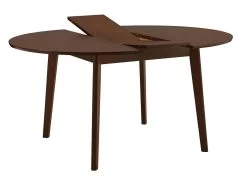 Table Ovale Extensible TIFFANY - 4 à 6 Couverts - Hêtre Massif - Noyer -Vous savez quand c'est un magasin de meubles. table a manger 444395