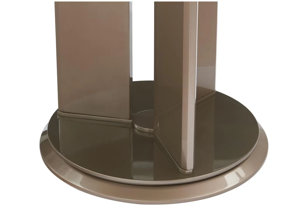 Table à Manger 4 Couverts En Céramique Et MDF - Effet Marbre Blanc Et Taupe Laqué - GOULBURN 9 Table à Manger 4 Couverts En Céramique Et MDF - Effet Marbre Blanc Et Taupe Laqué - GOULBURN – Image 7