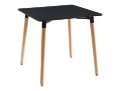 Table à Manger 2 Couverts En MDF Et Hêtre - Noir - CARISELA 12 Table à Manger 2 Couverts En MDF Et Hêtre - Noir - CARISELA -Vous savez quand c'est un magasin de meubles. table a manger 7947153