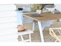 Table à Manger Gala Chêne Foncé Et Blanche 180cm -Vous savez quand c'est un magasin de meubles. table a manger 8940033