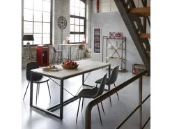 Table Salle à Manger Edena Atmosphera - Naturel -Vous savez quand c'est un magasin de meubles. table a manger 8943319