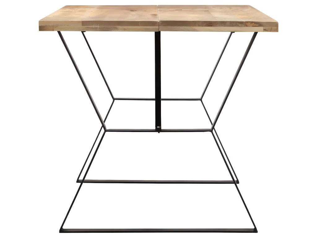 Table De Salon Salle à Manger Design 140x80x76 Cm Bois De Manguier Massif 0902151 5 Table De Salon Salle à Manger Design 140x80x76 Cm Bois De Manguier Massif 0902151 – Image 3