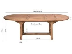 Table à Manger En Bois De Teck Pérou -Vous savez quand c'est un magasin de meubles. table a manger 8944119