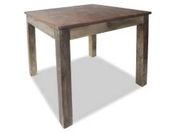 Table De Salon Salle à Manger Design Bois De Récupération Massif 82x80x76 Cm 0902189 -Vous savez quand c'est un magasin de meubles. table a manger 8944215