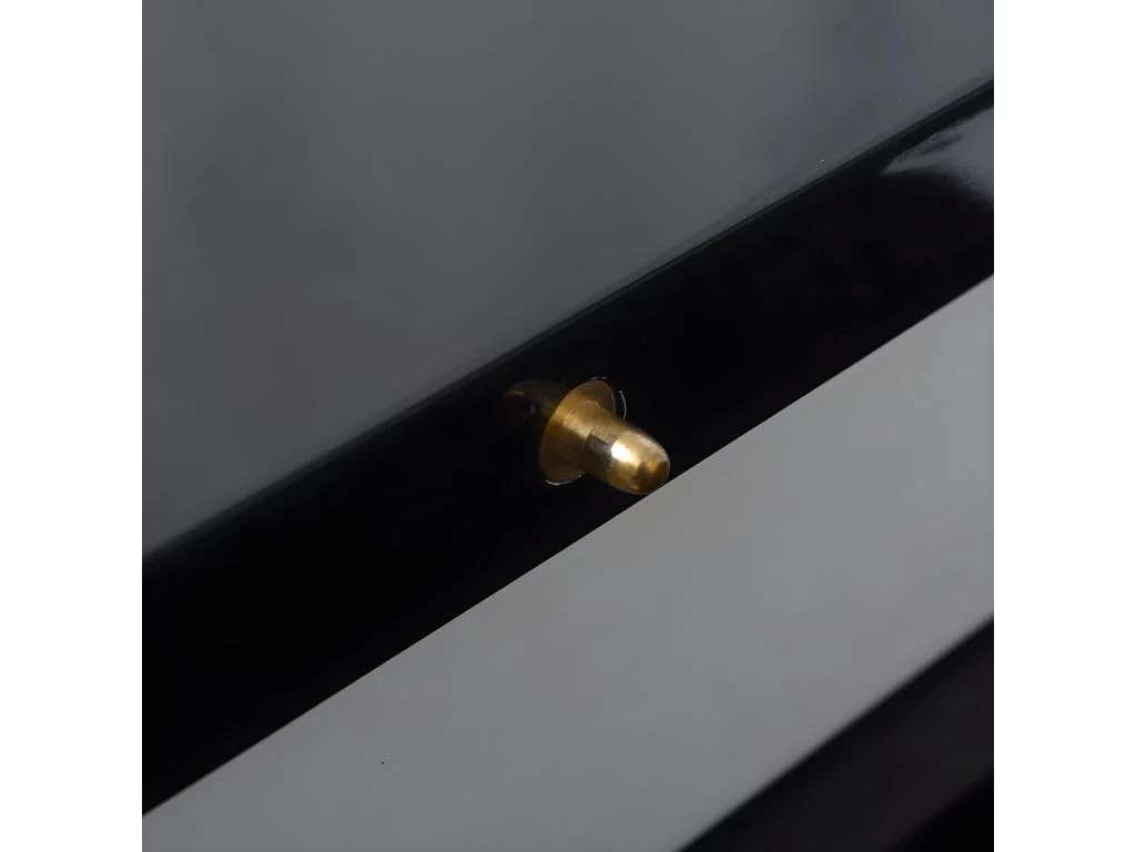 Table De Salon Salle à Manger Dîner Design Extensible De Salle à Manger Noir Brillant 0902224 4 Table De Salon Salle à Manger Dîner Design Extensible De Salle à Manger Noir Brillant 0902224 – Image 2