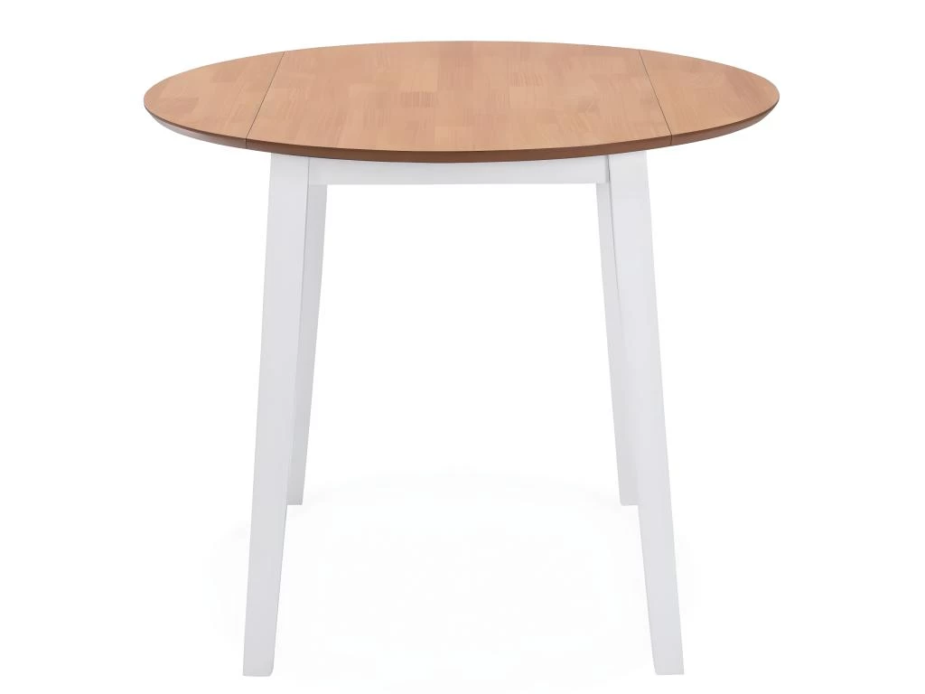 Table De Salon Salle à Manger Dîner Design Ronde à Abattant Mdf Blanche 0902237 4 Table De Salon Salle à Manger Dîner Design Ronde à Abattant Mdf Blanche 0902237 – Image 2