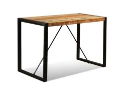 Table De Salon Salle à Manger Design Bois De Récupération Massif 120 Cm 0902181 -Vous savez quand c'est un magasin de meubles. table a manger 8944887