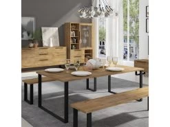 Table De Séjour 100 X 200 Cm Halle - Naturel 5 Table De Séjour 100 X 200 Cm Halle - Naturel -Vous savez quand c'est un magasin de meubles. table a manger 8945215