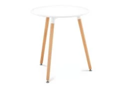 Tables Salle à Manger Cuisine Plateau Rond Diamètre 60 Cm Coloris Blanc 14_0003603