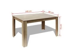 Table De Salon Salle à Manger Design 140 Cm Chêne 0902144 9 Table De Salon Salle à Manger Design 140 Cm Chêne 0902144 -Vous savez quand c'est un magasin de meubles. table a manger 8945979