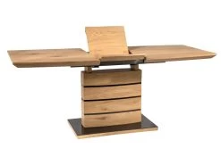 Table De Repas Extensible 140/180 Cm Décor Chêne Artisan - LEANDRE -Vous savez quand c'est un magasin de meubles. table a manger 8946265