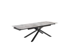 Table Extensible 160/240 Cm Céramique Gris Marbré Pied Torsadé - DAKOTA 05 -Vous savez quand c'est un magasin de meubles. table a manger 9177653