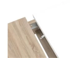 Table De Repas Extensible 160/206 Cm Plateau Blanc Et Bois - ALEXIANE 11 Table De Repas Extensible 160/206 Cm Plateau Blanc Et Bois - ALEXIANE -Vous savez quand c'est un magasin de meubles. table a manger 9177711