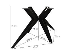 Table Extensible 160/240 Cm Céramique Noir Marbré Pied étoile - INDIANA 06 11 Table Extensible 160/240 Cm Céramique Noir Marbré Pied étoile - INDIANA 06 -Vous savez quand c'est un magasin de meubles. table a manger 9178919