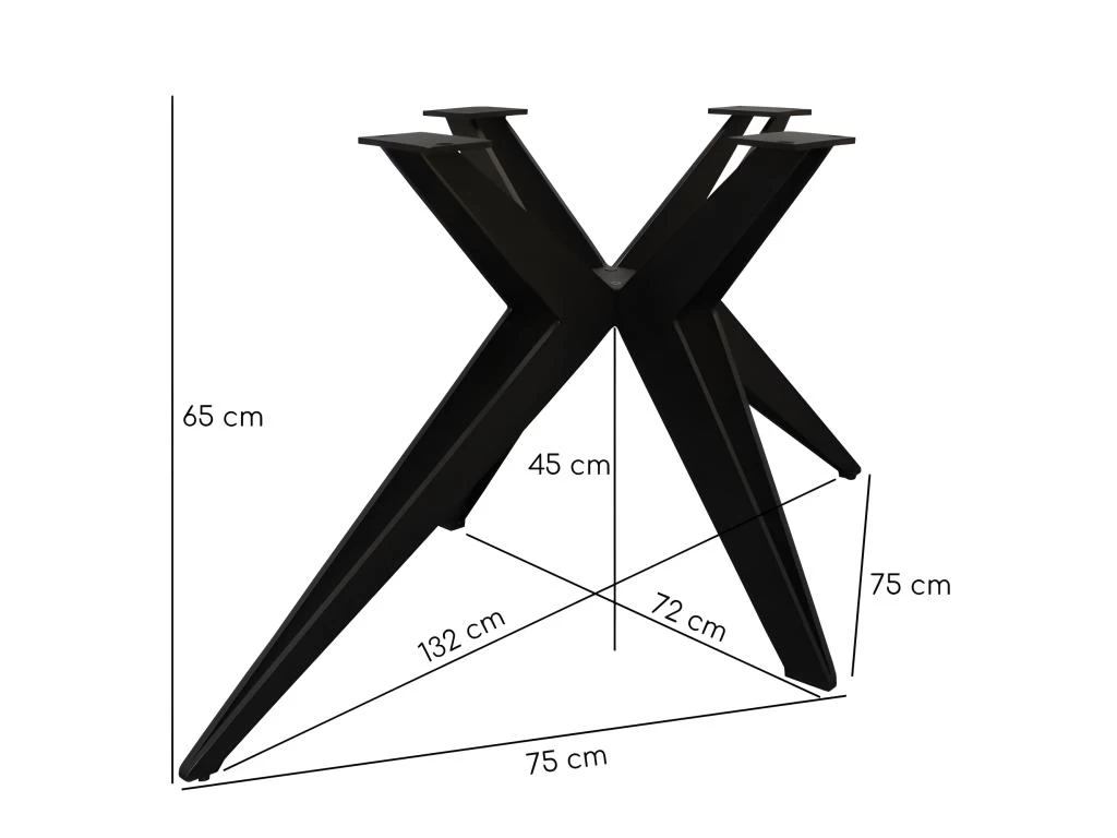 Table Extensible 160/240 Cm Céramique Noir Marbré Pied étoile - INDIANA 06 7 Table Extensible 160/240 Cm Céramique Noir Marbré Pied étoile - INDIANA 06 – Image 5