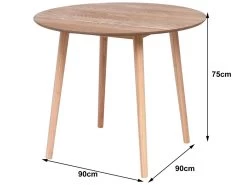 Table A Manger 4 Personnes En Pin Massif D90 -Vous savez quand c'est un magasin de meubles. table a manger 9538175