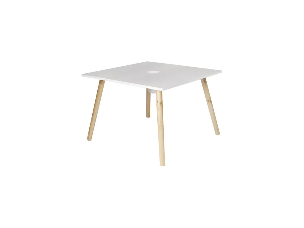 DRAWING - Table Carrée Enfant Avec Pot à Crayons 3 DRAWING - Table Carrée Enfant Avec Pot à Crayons