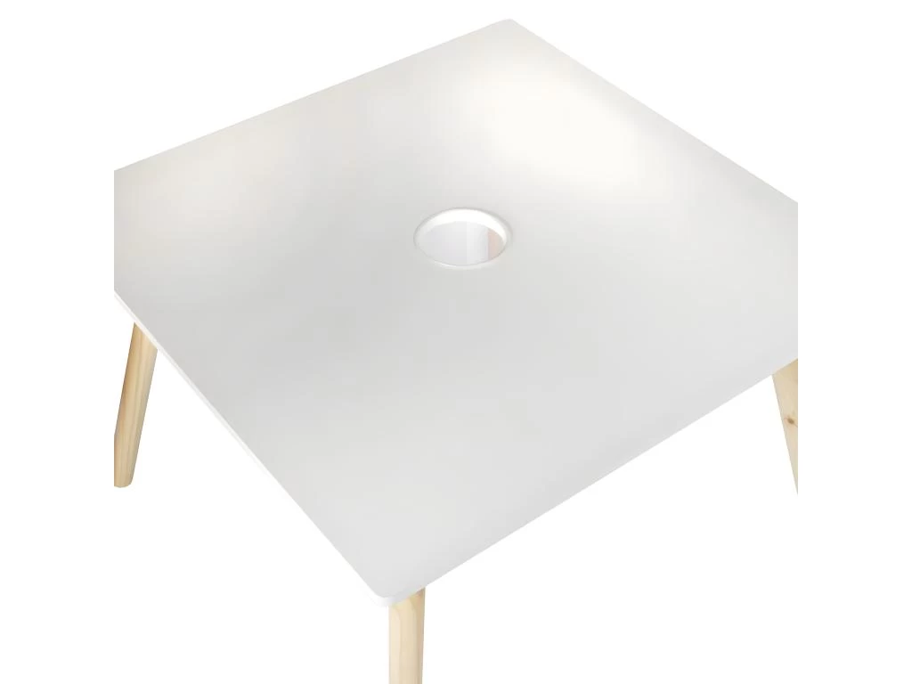 DRAWING - Table Carrée Enfant Avec Pot à Crayons 6 DRAWING - Table Carrée Enfant Avec Pot à Crayons – Image 4