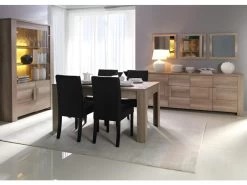 Table Extensible Pour Salle à Manger FARRA. Dimensions 160-200 Cm Avec Rallonge. Coloris Oak Canyon, Chêne Clair 7 Table Extensible Pour Salle à Manger FARRA. Dimensions 160-200 Cm Avec Rallonge. Coloris Oak Canyon, Chêne Clair -Vous savez quand c'est un magasin de meubles. table a manger 9540565