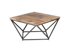 INDUS - Table Basse Carrée Pivoté