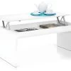 Table Basse Blanc Brillant Avec Plateau Relevable -Vous savez quand c'est un magasin de meubles. table basse 10151445
