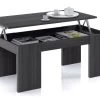 Table Basse à Plateau Relevable Coloris Gris Cendre - Dim : 100 X 50 X 42 Cm -Vous savez quand c'est un magasin de meubles. table basse 10151629