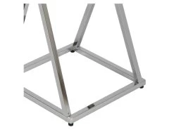 Grande Sellette Acier Chromé - SQUARE -Vous savez quand c'est un magasin de meubles. table basse 11124247