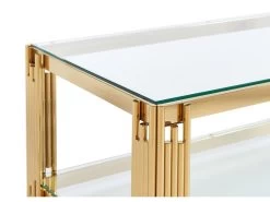 Table Basse En Verre Trempé Et Acier Inoxydable - Doré - NOMELANO De Pascal MORABITO 12 Table Basse En Verre Trempé Et Acier Inoxydable - Doré - NOMELANO De Pascal MORABITO -Vous savez quand c'est un magasin de meubles. table basse 11927777