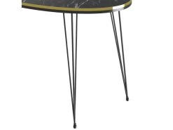 Table Basse Hirtshals Ovale 41 X 90 X 50 Cm Marbre Noir Or [en.casa] -Vous savez quand c'est un magasin de meubles. table basse 12292225