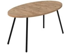 Table Basse Skærbæk Ovale 43 X 90 X 50 Cm Naturel Noir [en.casa] -Vous savez quand c'est un magasin de meubles. table basse 12292233