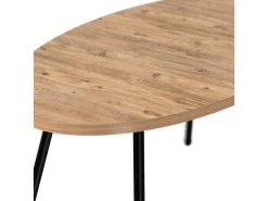 Table Basse Skærbæk Ovale 43 X 90 X 50 Cm Naturel Noir [en.casa] -Vous savez quand c'est un magasin de meubles. table basse 12292235