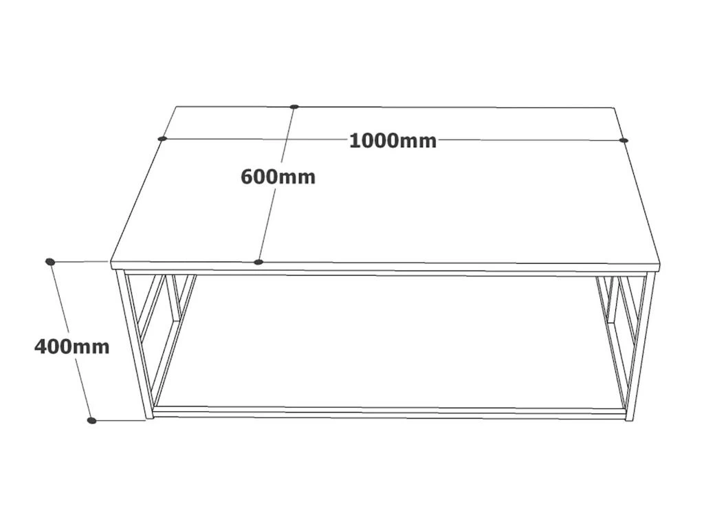 Table D’appoint Tajo Design Panneau De Particules Plaqué Mélaminé En Couleur Atlantic Pino. 100x40x60cm 4 Table D’appoint Tajo Design Panneau De Particules Plaqué Mélaminé En Couleur Atlantic Pino. 100x40x60cm – Image 2