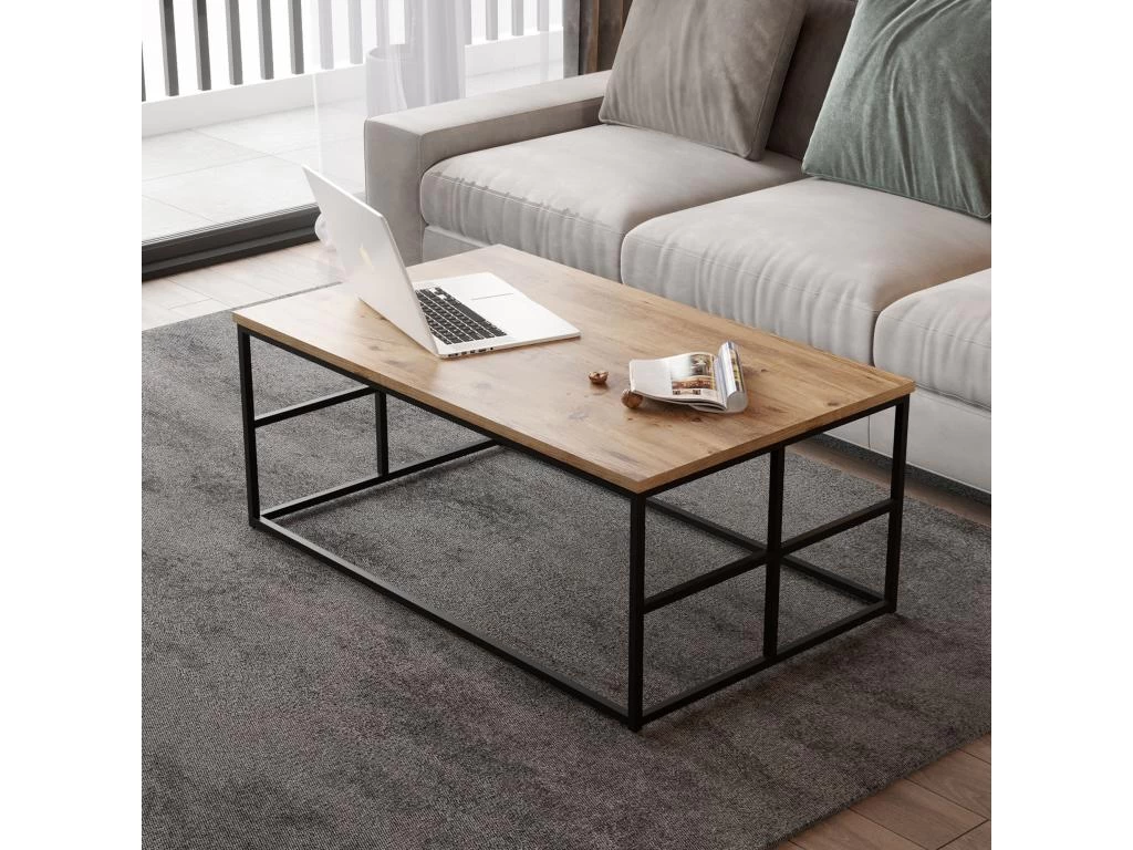 Table D’appoint Tajo Design Panneau De Particules Plaqué Mélaminé En Couleur Atlantic Pino. 100x40x60cm 7 Table D’appoint Tajo Design Panneau De Particules Plaqué Mélaminé En Couleur Atlantic Pino. 100x40x60cm – Image 5