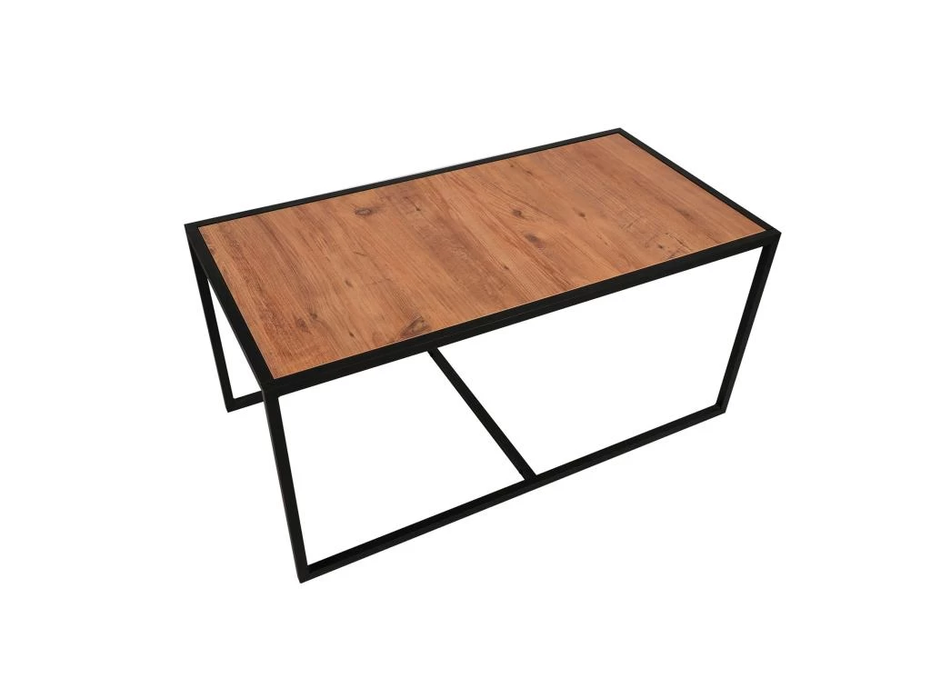 Tables Basses Orinoco Dotée De Pieds Métalliquesen Couleur Nogal Noir. 104x50x50cm 4 Tables Basses Orinoco Dotée De Pieds Métalliquesen Couleur Nogal Noir. 104x50x50cm – Image 2