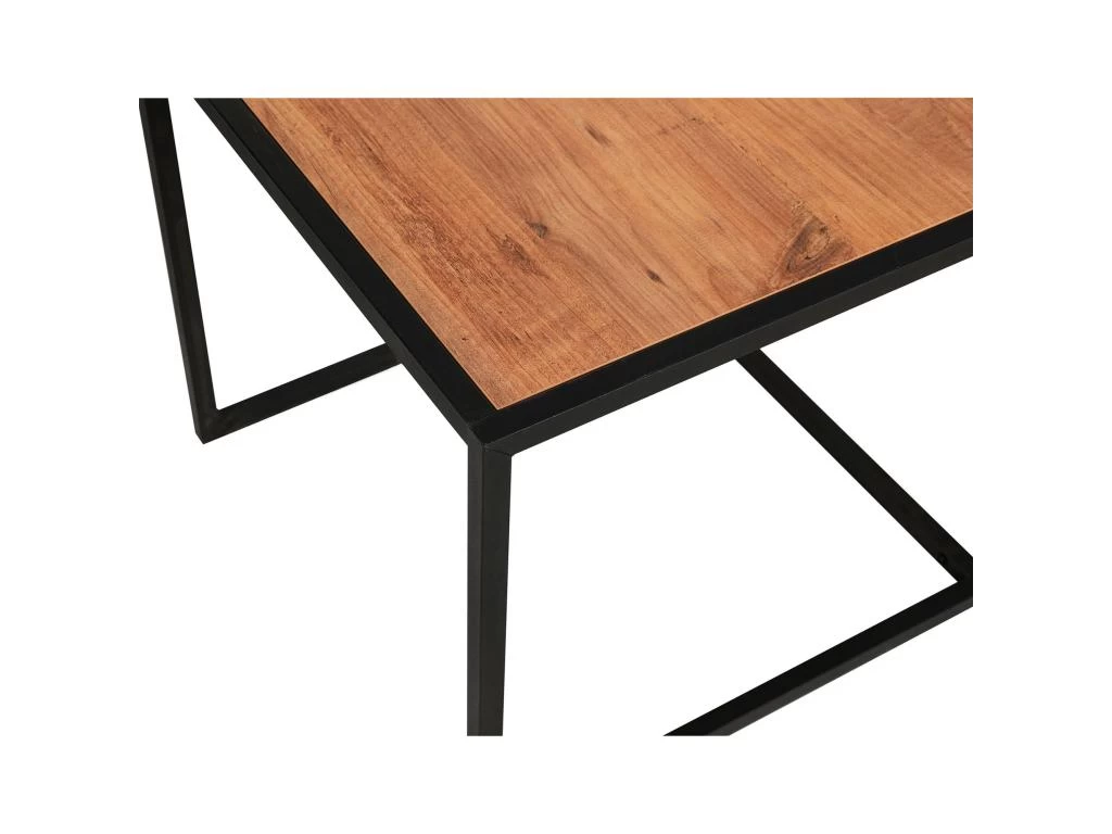 Tables Basses Orinoco Dotée De Pieds Métalliquesen Couleur Nogal Noir. 104x50x50cm 5 Tables Basses Orinoco Dotée De Pieds Métalliquesen Couleur Nogal Noir. 104x50x50cm – Image 3